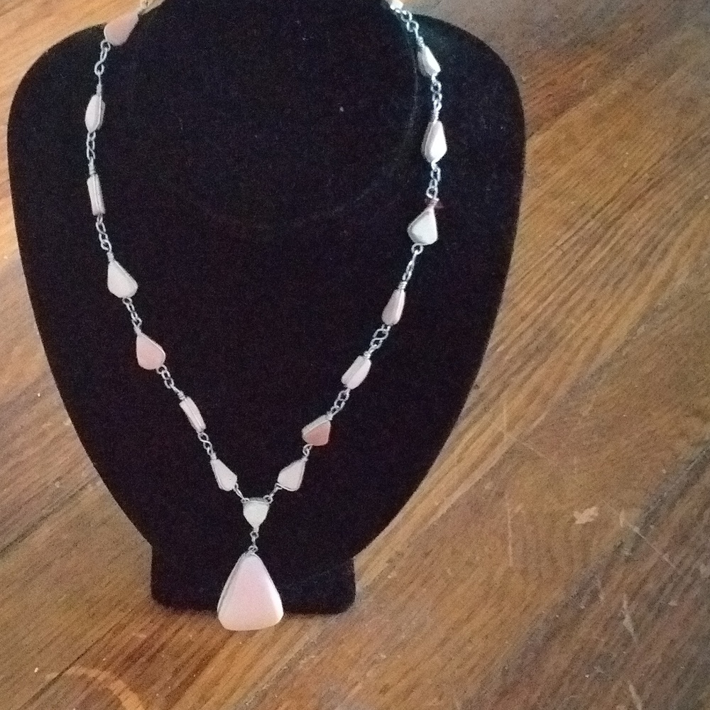 Vintage Pink stone necklace